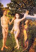 Hugo van der Goes The Fall : Adam and Eve Tempted by the Snake France oil painting reproduction